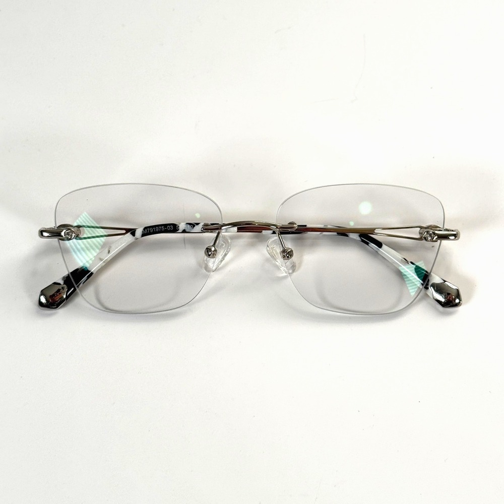ZEELOOL JGM79175-03 Seth‎ Eyeglasses Frame Only 54-19-145 Rimless Metal Silver